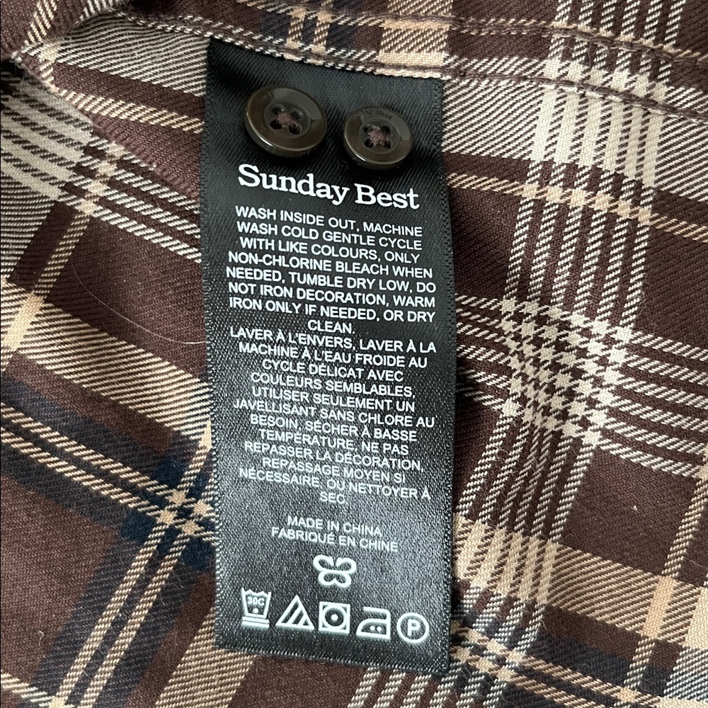 Aritzia Sunday best flannel tunic Large NWT - Picture 7 of 10